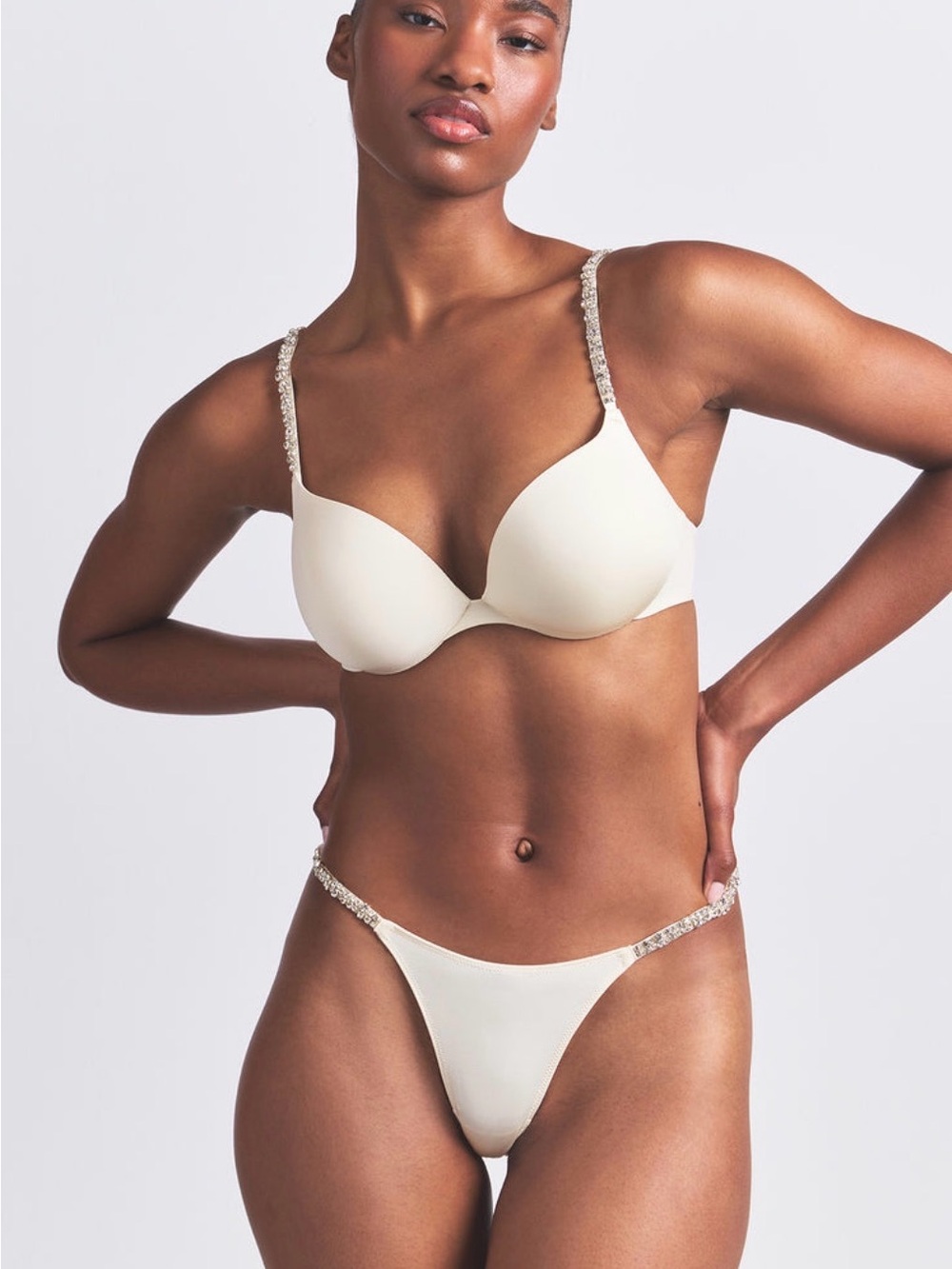 SKIMS Rhinestone Teardrop Push-Up Bra NWT